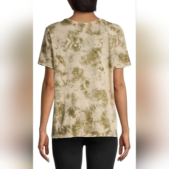 NWT Free People Riptide Tee Tie Dye ~ Olive Combo ~ 22" P2P ~ Medium - Picture 3 of 5